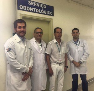 Equipe responsável pelo atendimento odontológico no HCFMB