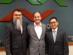 Professores Luiz Henrique Machado, Celso Rodrigues e Marcos Watanabe