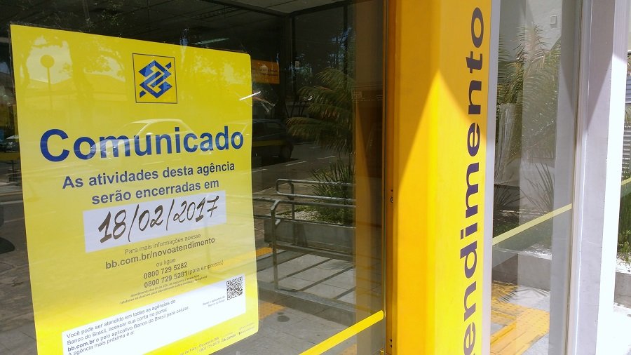 Agências do Banco do Brasil, na Vila dos Lavradores, serão fechadas oficialmente no dia 18