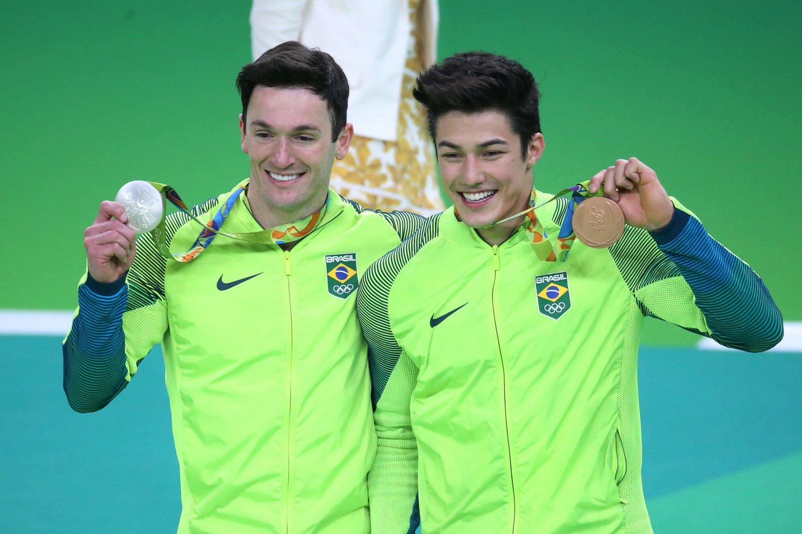 Diego Hypolito e Nory são prata e bronze no solo da ginástica artística