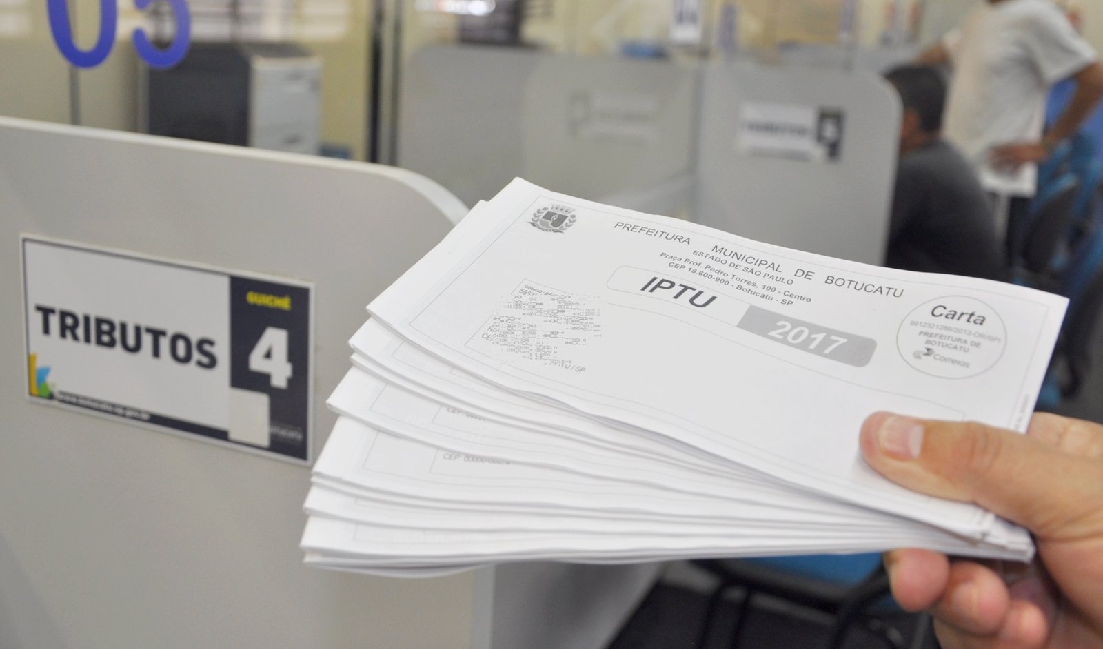 Prefeitura prorroga 1ª parcela do IPTU 2017