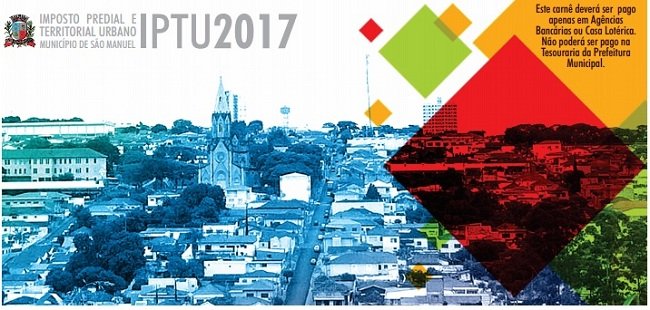 Prefeitura de São Manuel prorroga prazo para pagamento do IPTU