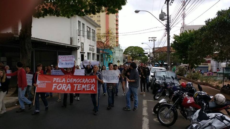 Ato em Botucatu, neste domingo (21), pedirá renúncia de Temer e eleições diretas