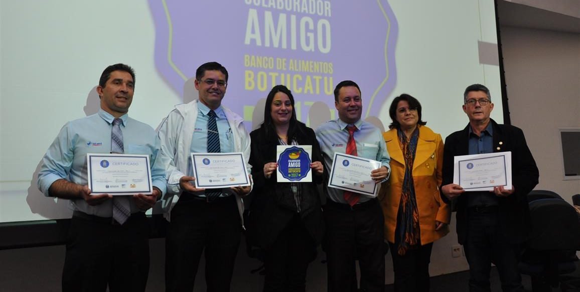 Banco de Alimentos de Botucatu entrega selo Colaborador Amigo 2017