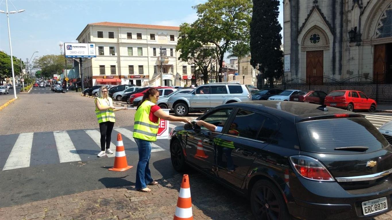 Bloqueio educativo abre Semana do Trânsito em Botucatu