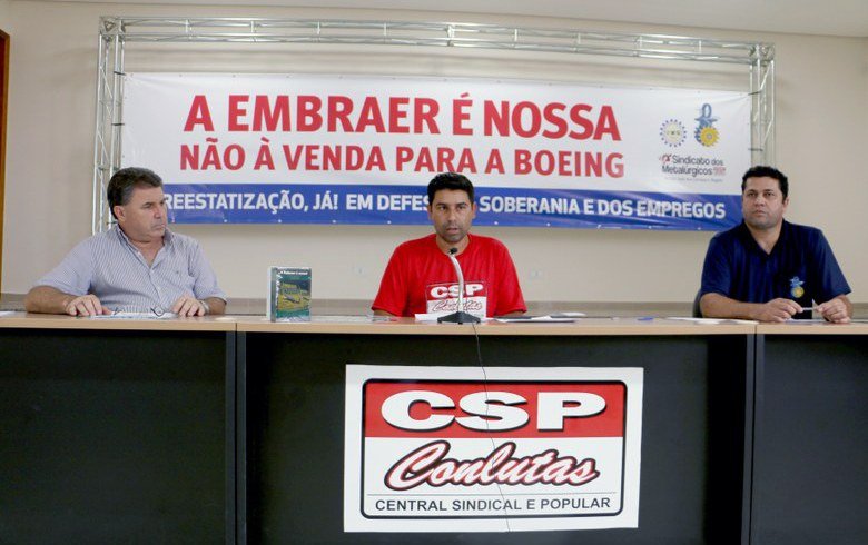 Metalúrgicos de Botucatu aderem à campanha contra a venda da Embraer