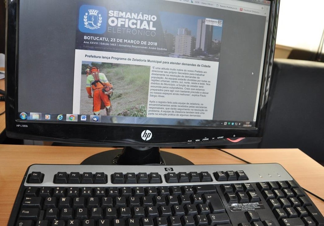 Semanário Eletrônico, em sua versão eletrônica, gera economia de R$ 250 mil