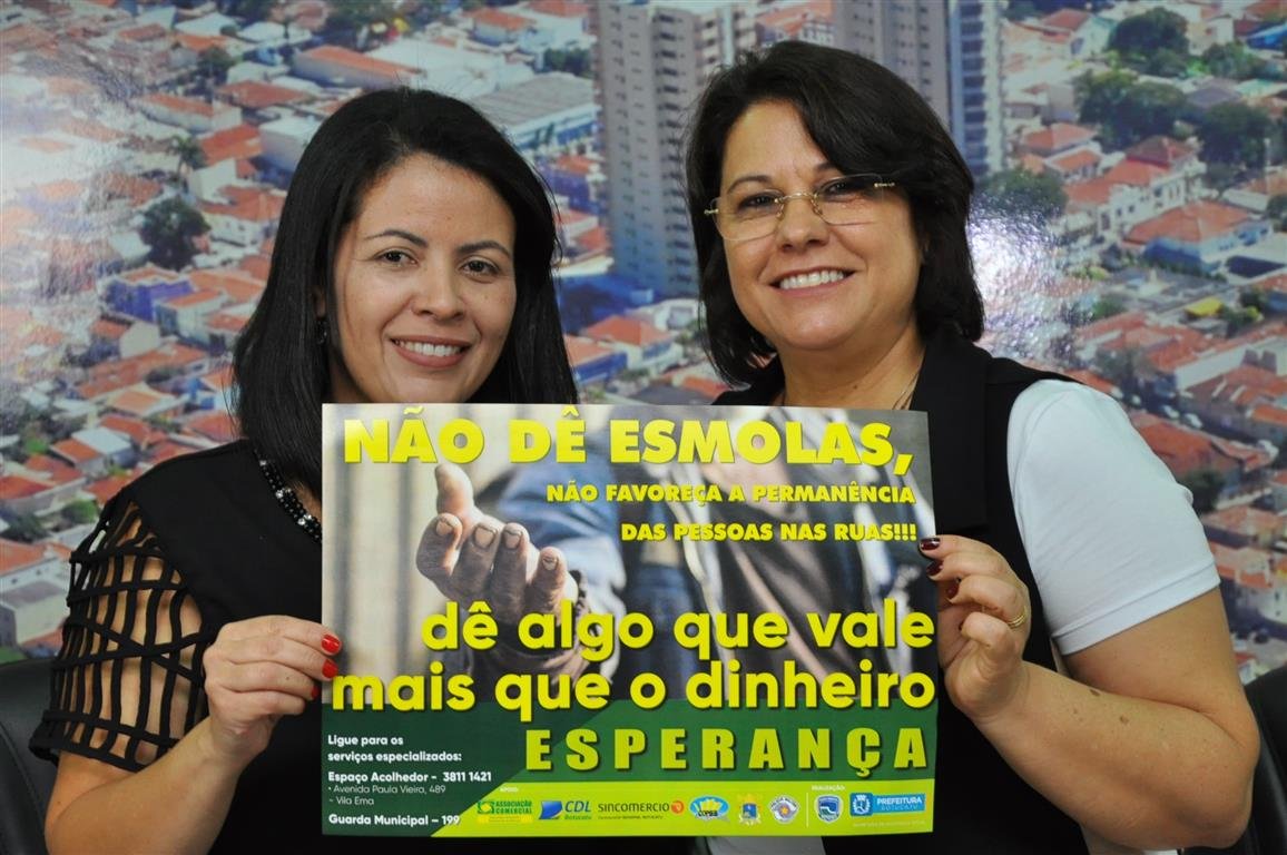 Prefeitura lança campanha contra esmolas no município