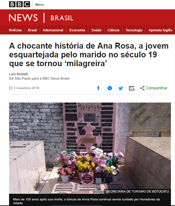 BBC destaca história de Ana Rosa, jovem morta pelo marido em Botucatu