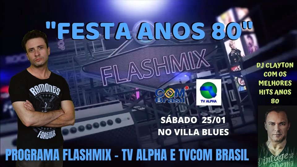 Programa Flashmix realiza Festa anos 80 neste sábado em Botucatu