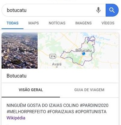 Edição feita na Wikipédia ataca Izaias Colino. Vereador atribui origem em rede da Prefeitura