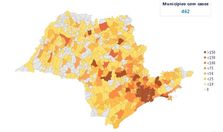 Estudo mostra a vantagem de quarentenas alternadas em cidades paulistas
