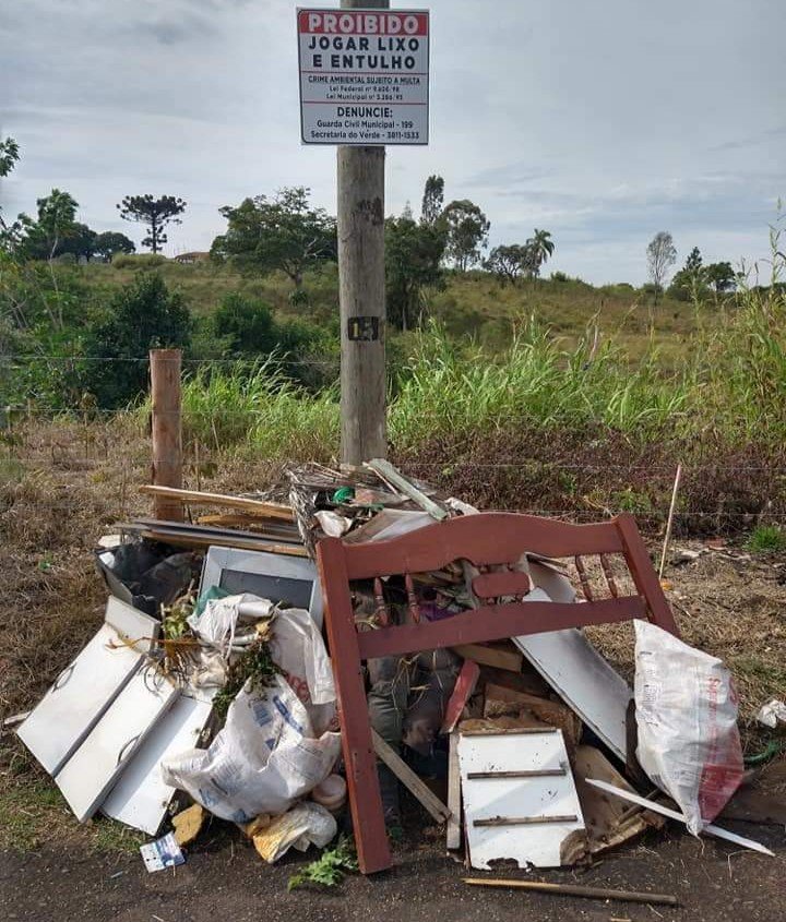Mais uma flagra de descarte irregular de lixo em Botucatu