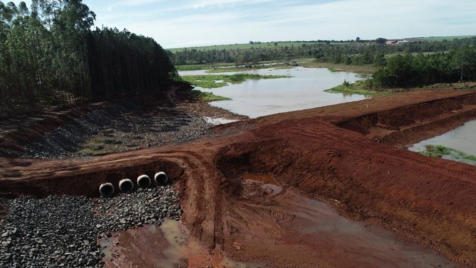 Represa do Rio Pardo: concluído suporte para a barragem