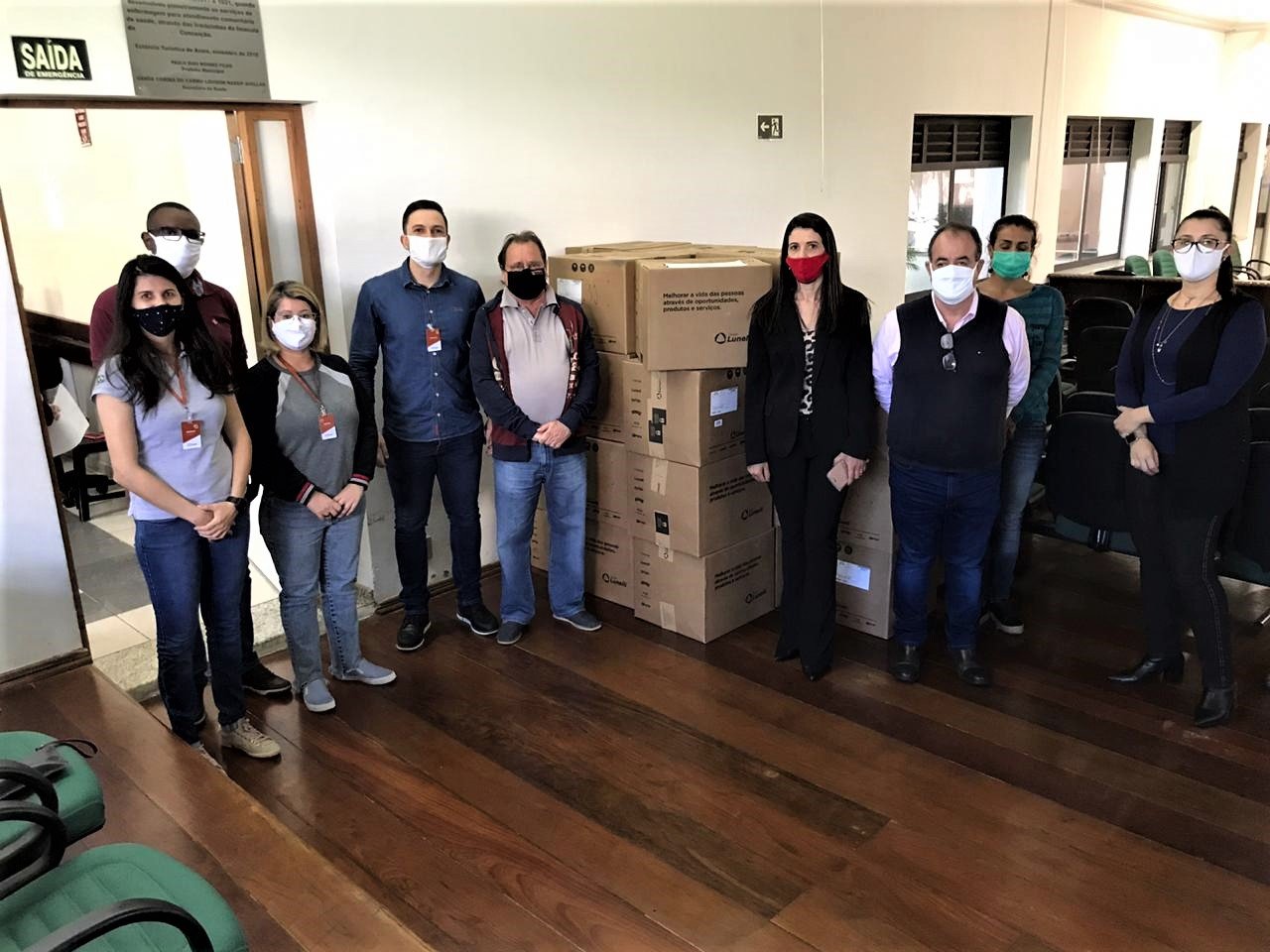 Secretaria da Saúde de Avaré recebe doação de 8700 kits de máscaras de proteção