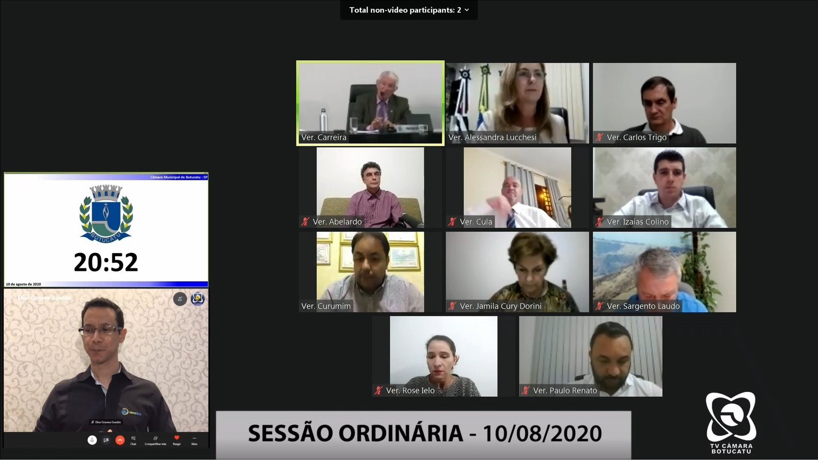 Vereadores aprovam diretrizes para orçamento municipal 2021 para Botucatu