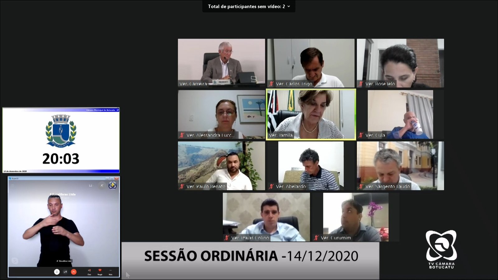 Vereadores aprovam por unanimidade nome de rua e alteração na Lei Orçamentária de 2021