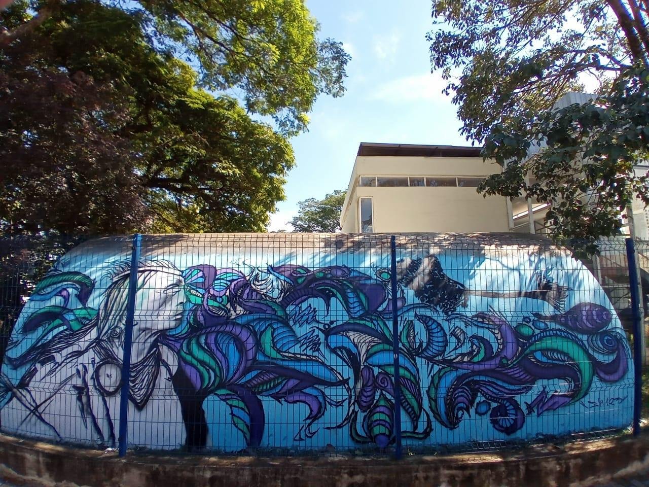 Espaço Cultural de Botucatu recebe obra de grafite