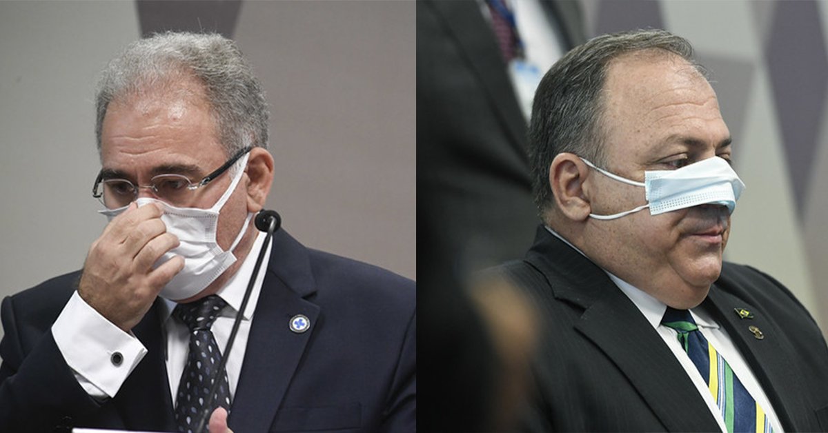 Queiroga, Pazuello, Araújo e mais 11 passam à condição de investigados na CPI