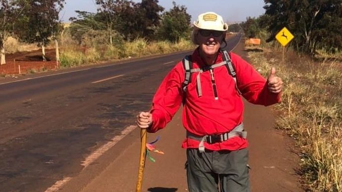 Toninho Sanches, aos 73, encerra viagem de 11 dias a pé entre Botucatu a Ribeirão Preto