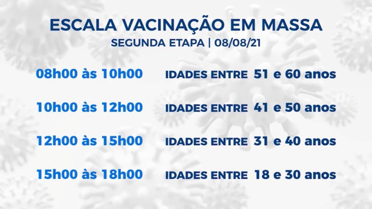 Pessoas que receberam 1ª dose no dia 16 de maio devem receber 2ª dose neste domingo (08)