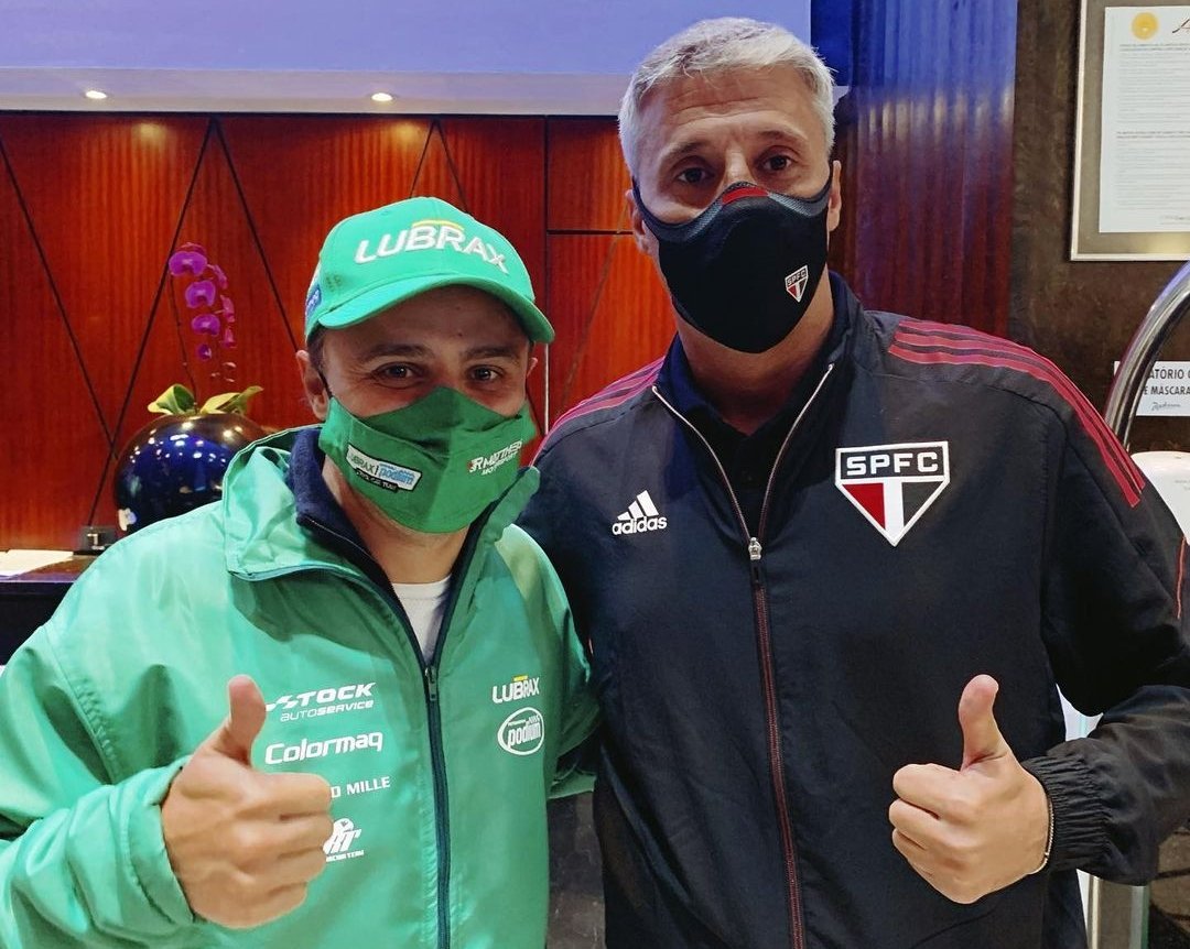 Disputando a Stock Car e são-paulino, Massa tem encontro com a delegação do SP