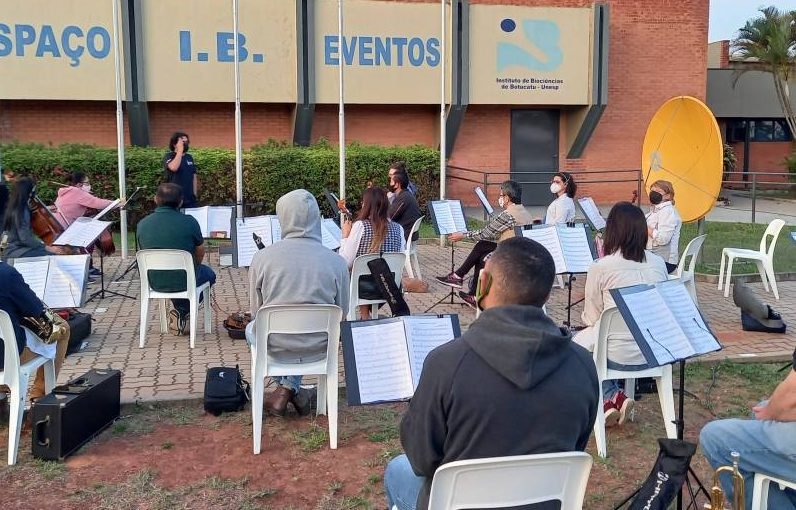 Orquestra Filarmônica da Unesp de Botucatu retoma ensaios presenciais