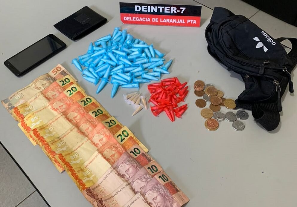 Polícia Civil prende jovem e apreende 116 microtubos com drogas em Laranjal Paulista