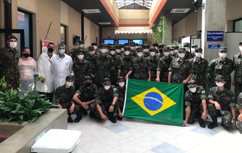 Hemocentro de Botucatu recebe doação de sangue de atiradores do TG