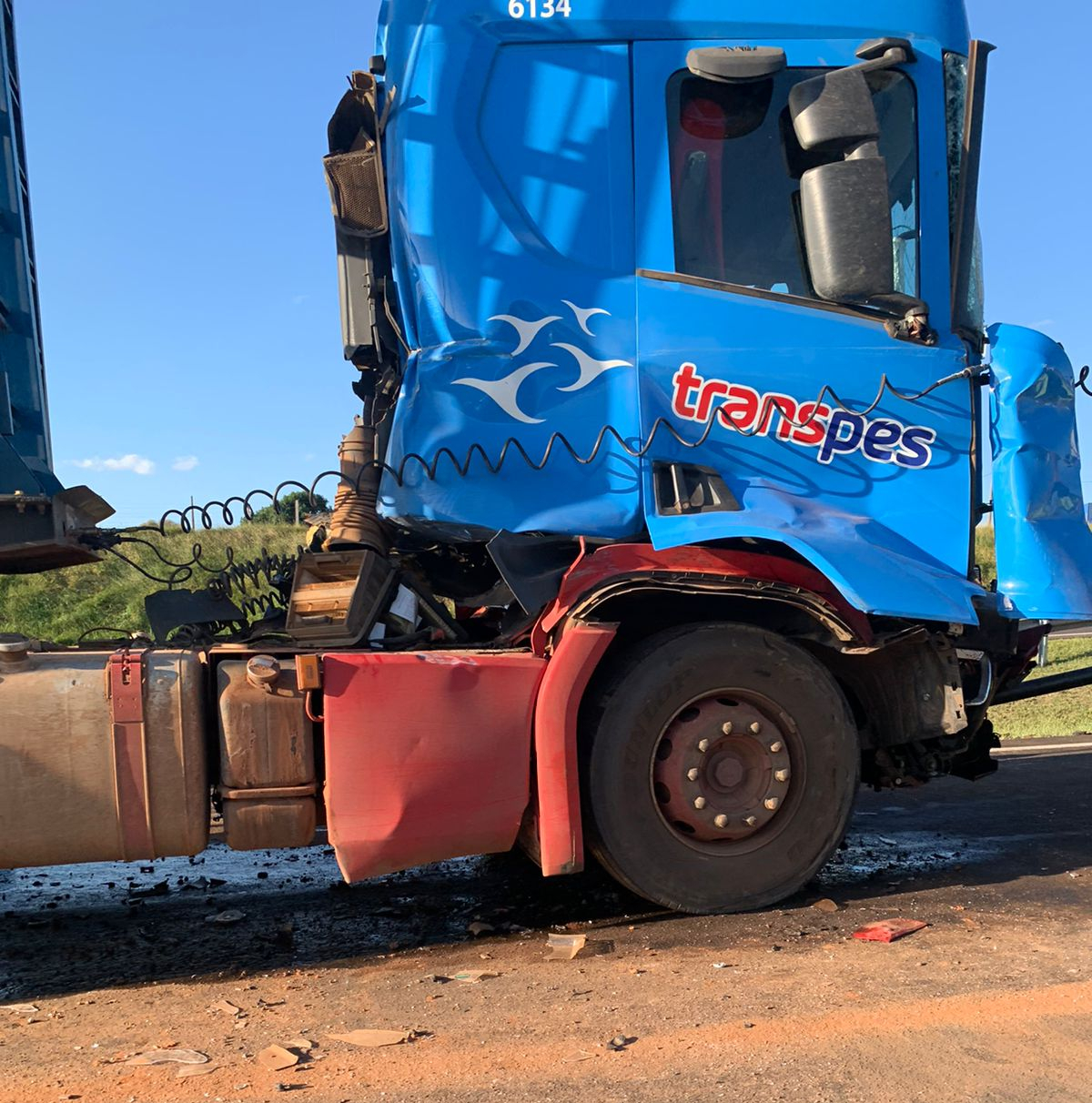 Caminhões colidem na Marechal Rondon, em Botucatu