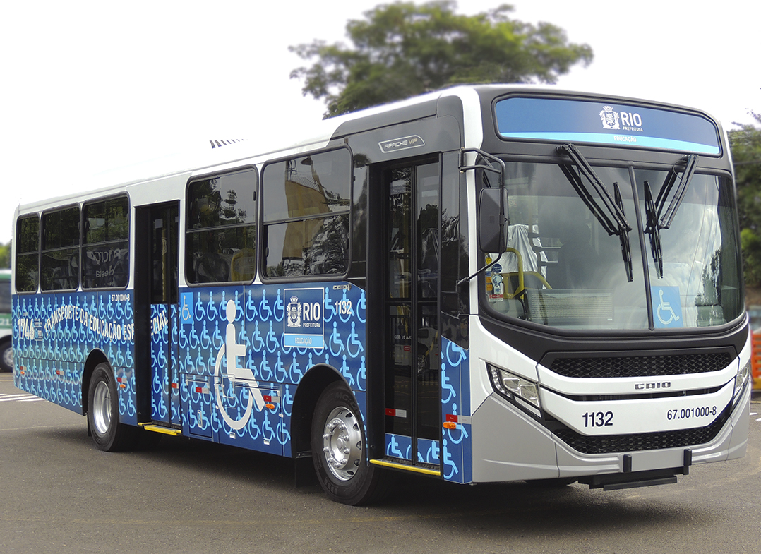 Caio começa a fornecer ônibus para transporte escolar no Rio de Janeiro