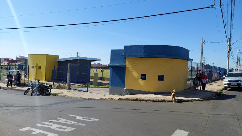 GCM detém dupla por furto de fiação em complexo esportivo