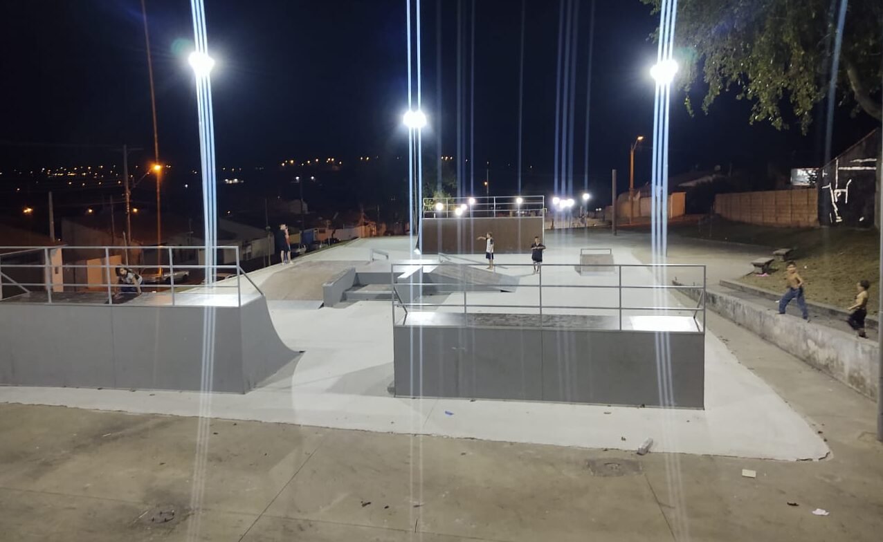 Nova pista de skate do 24 de Maio passa a contar com iluminação por LED