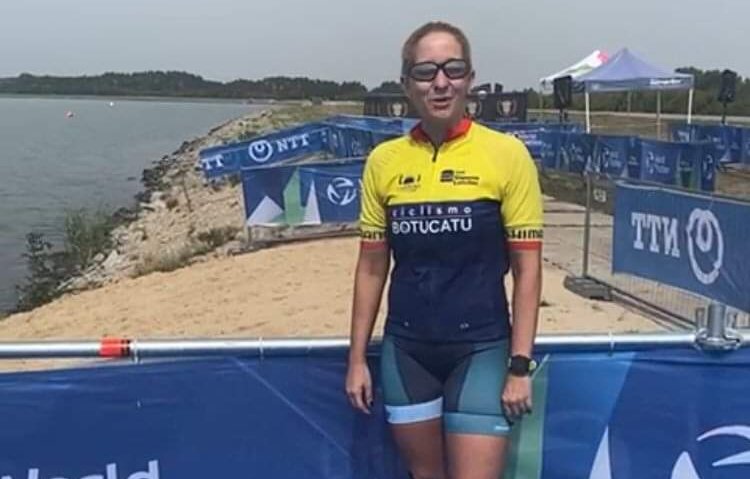 Renata Spadotto é destaque no Mundial de Aquabike