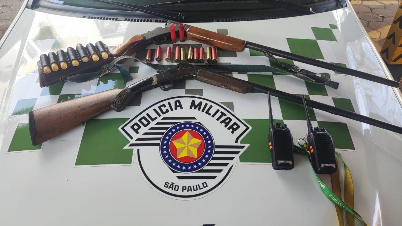 Botucatu: homens são presos por porte ilegal de arma durante caça