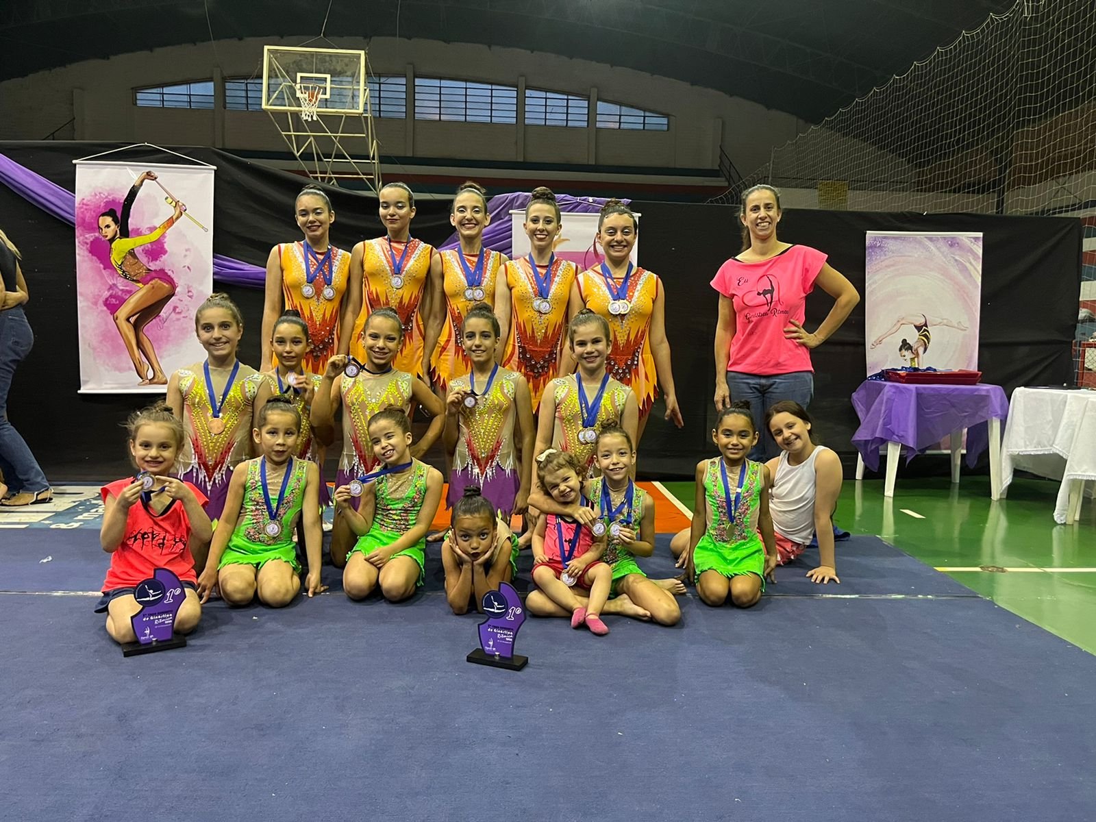 Equipe de Ginástica Rítmica de Botucatu conquista medalhas em competição regional