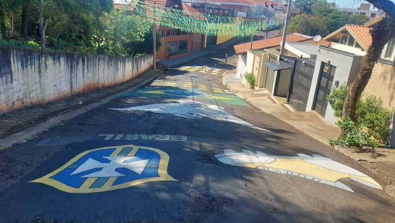 Botucatu: a rua que entrou no clima da Copa
