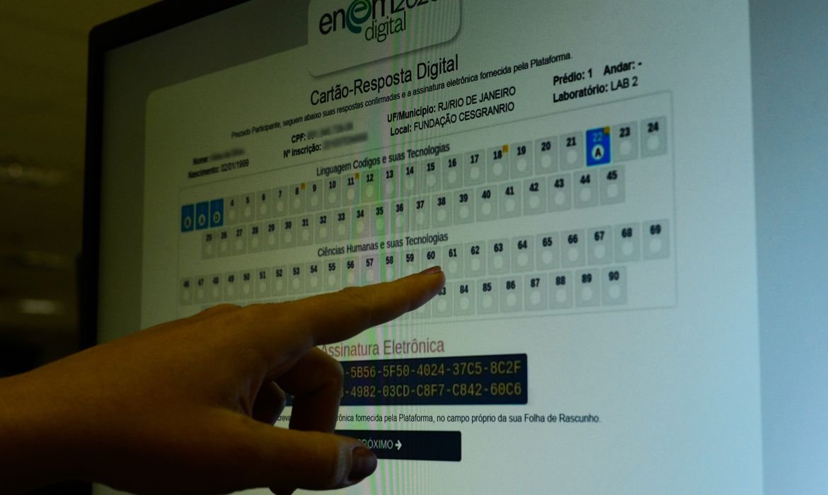 Enem digital é cancelado pelo Ministério da Educação