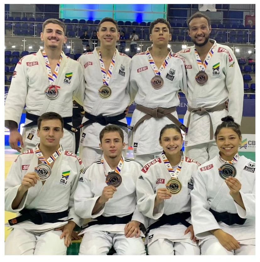 Na seleção brasileira, judocas do Sesi faturam 13 medalhas em Open Pan-Americano