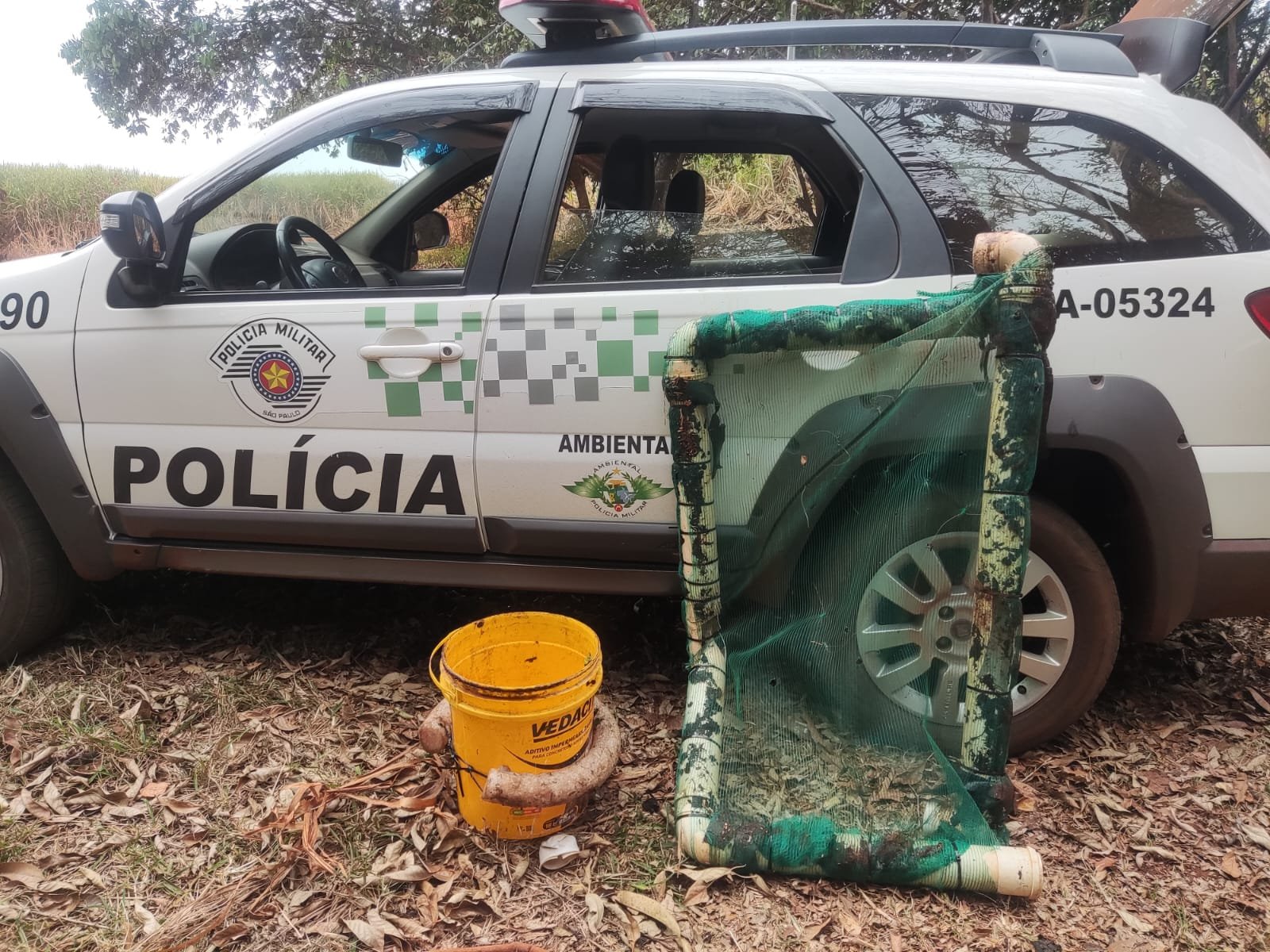Polícia flagra pesca ilegal em represa de Botucatu