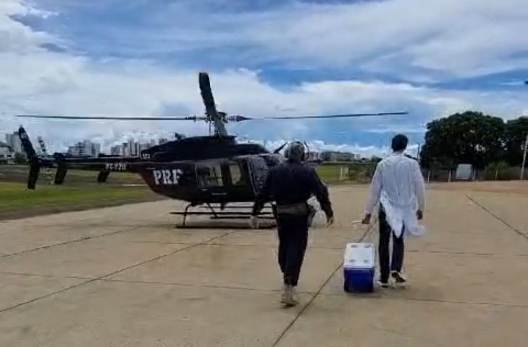 Polícia Rodoviária Federal transporta coração para transplante em Botucatu