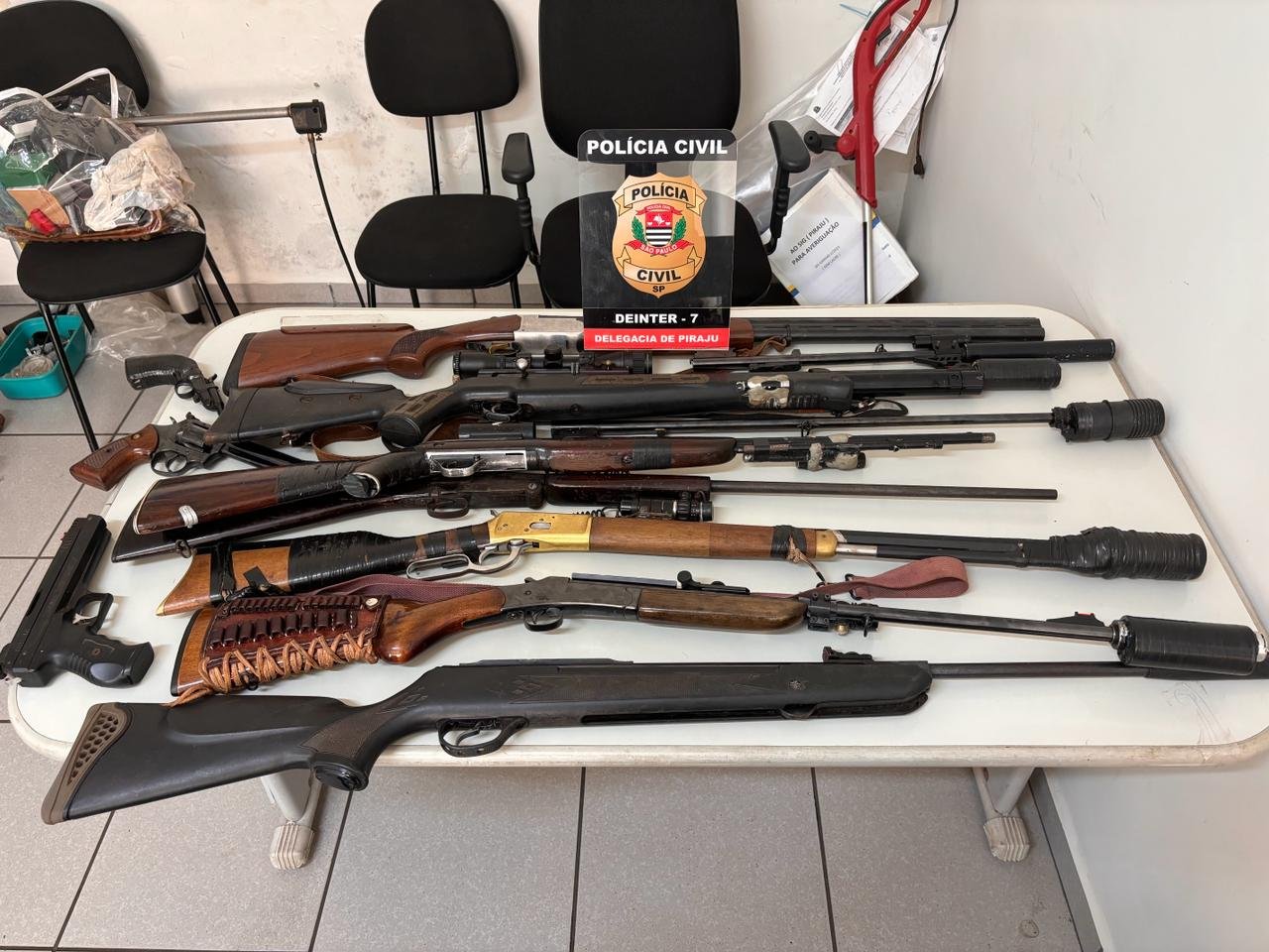 Polícia apreende arsenal ilegal de armas e munições em sítio