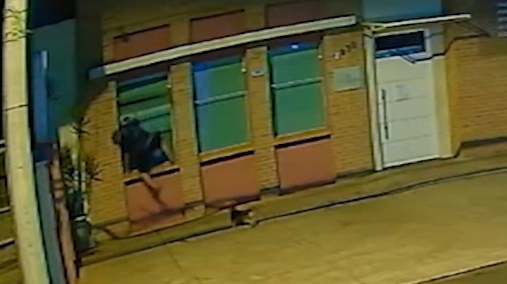 Cachorro acompanha e faz “guarda” de homem em invasão a laboratório