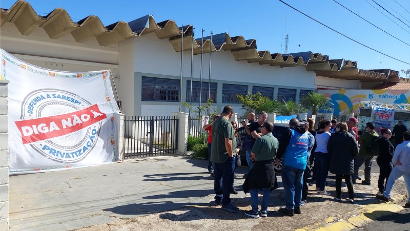 Botucatu tem novo ato contra a privatização da Sabesp