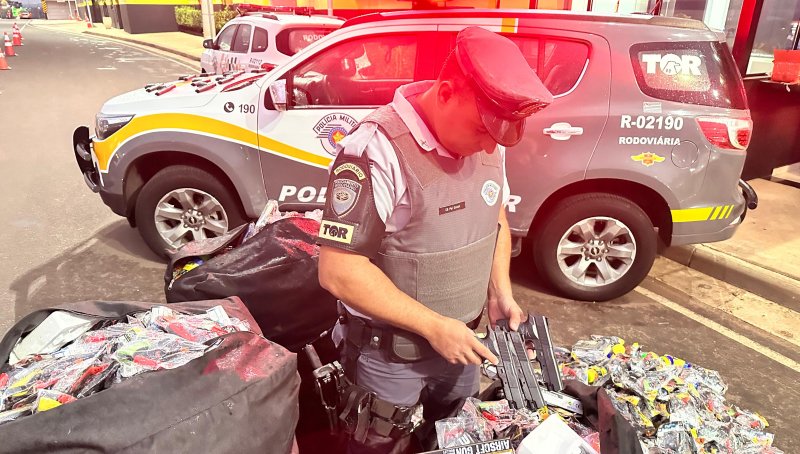 Polícia apreende 1900 simulacros de armas de fogo na Marechal Rondon