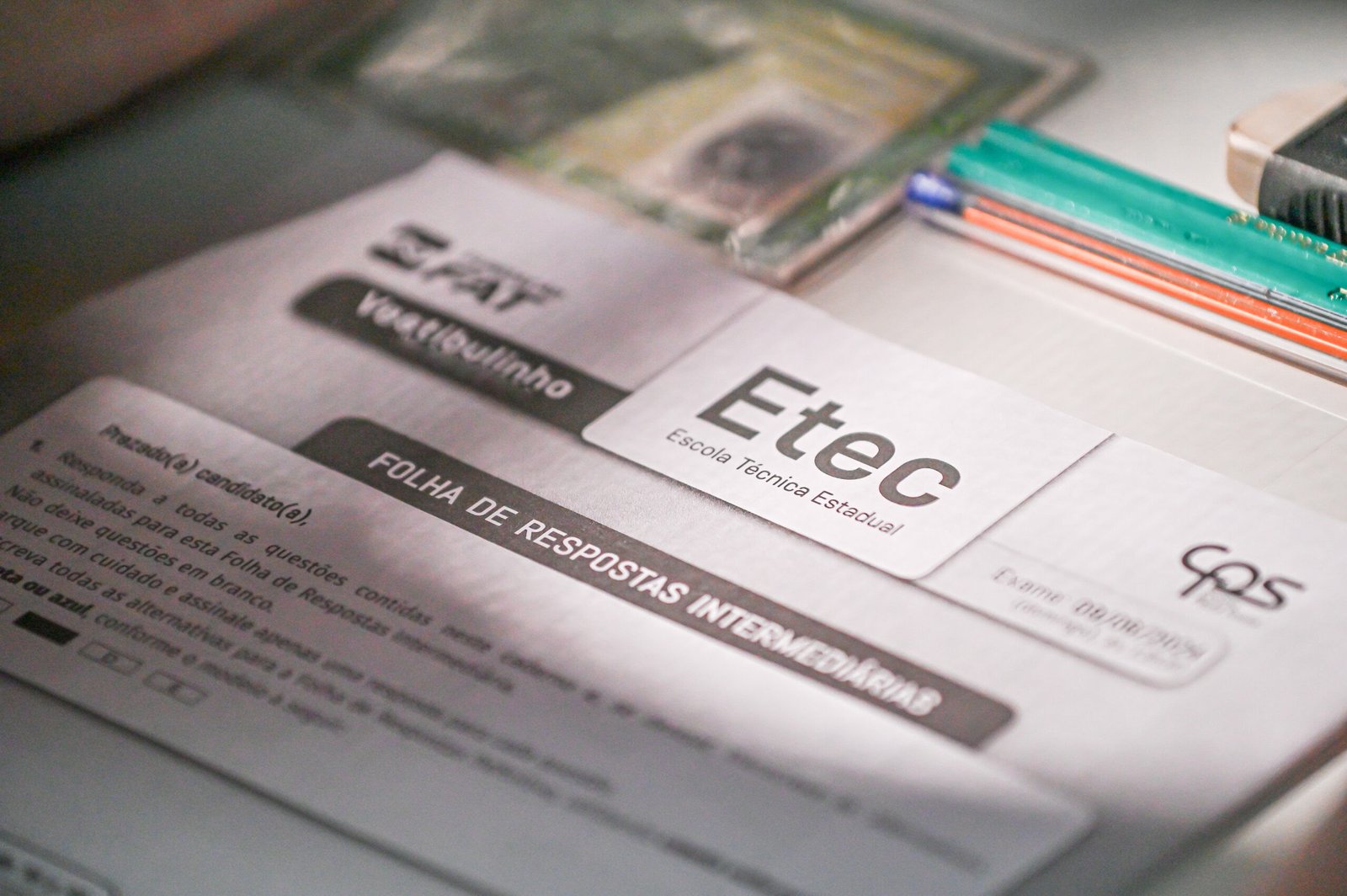 Vestibulinho das Escolas Técnicas Estaduais será neste domingo (6)