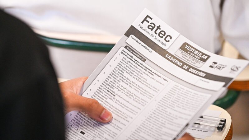 Candidatos podem consultar locais das provas do vestibular Fatec 2° semestre