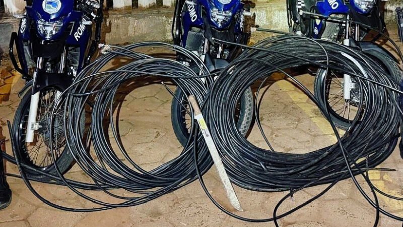 Botucatu: trio capturado por furto de cabos telefônicos