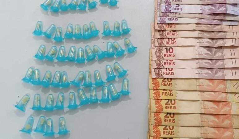 Polícia captura traficante que escondia drogas em lixeira