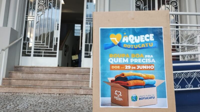 Botucatu: caixas já estão disponíveis para doação de agasalhos
